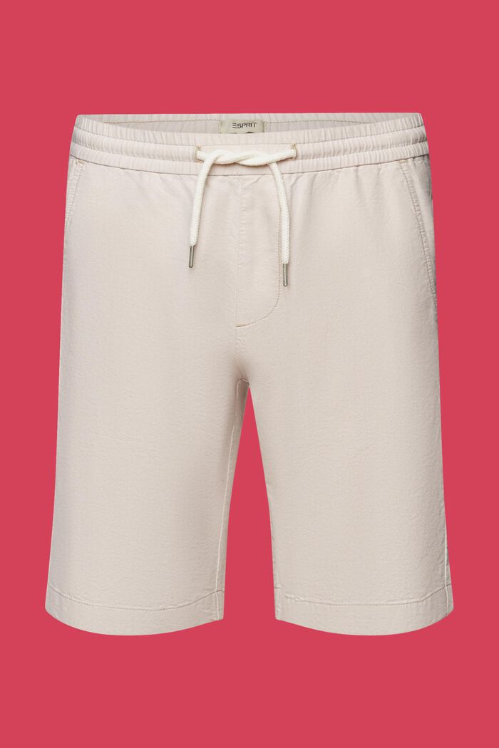 Pantalón corto de sarga, 100% algodón, SAND, detail image number 6