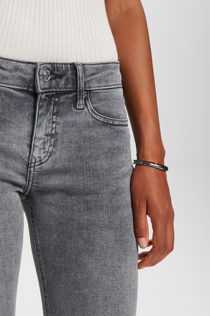 Jeans mid-rise slim, GREY MEDIUM WASHED, detail image number 2