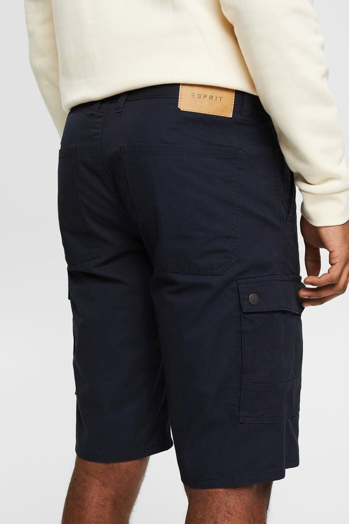 Pantalones cargo cortos en 100% algodón, NAVY, detail image number 2