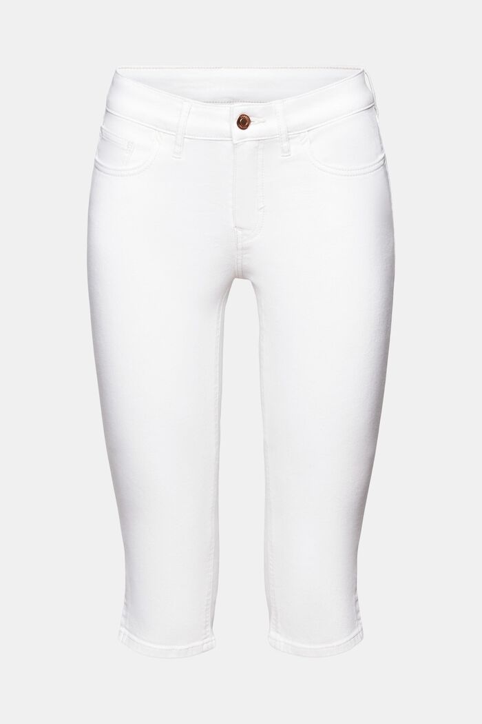 Jeans Mid Capri, WHITE, detail image number 7