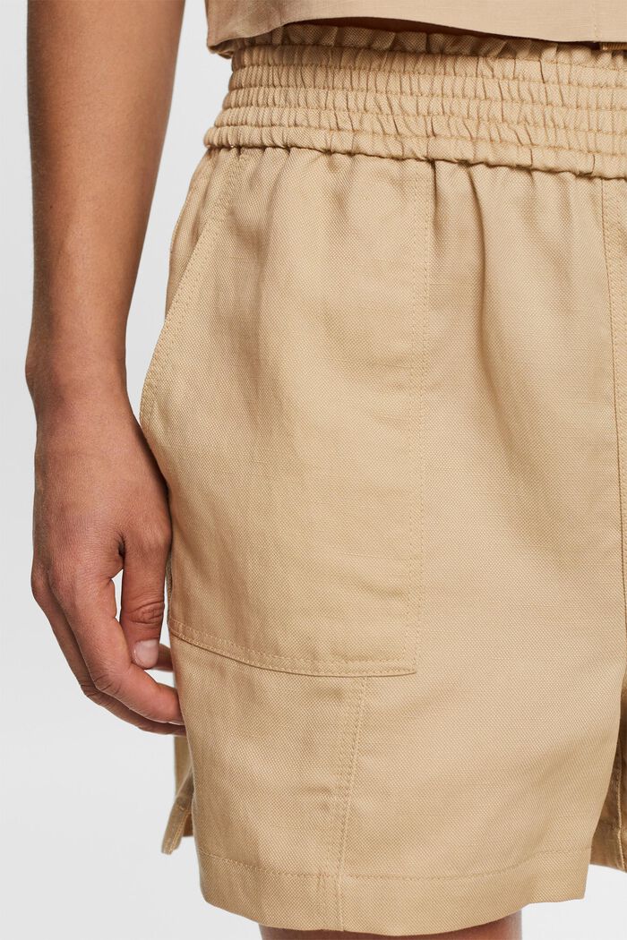 Pantalón corto, mezcla de lino, SAND, detail image number 2