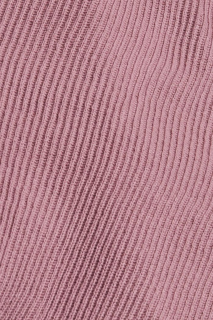 Cárdigan corto, 100 % algodón ecológico, MAUVE, detail image number 4