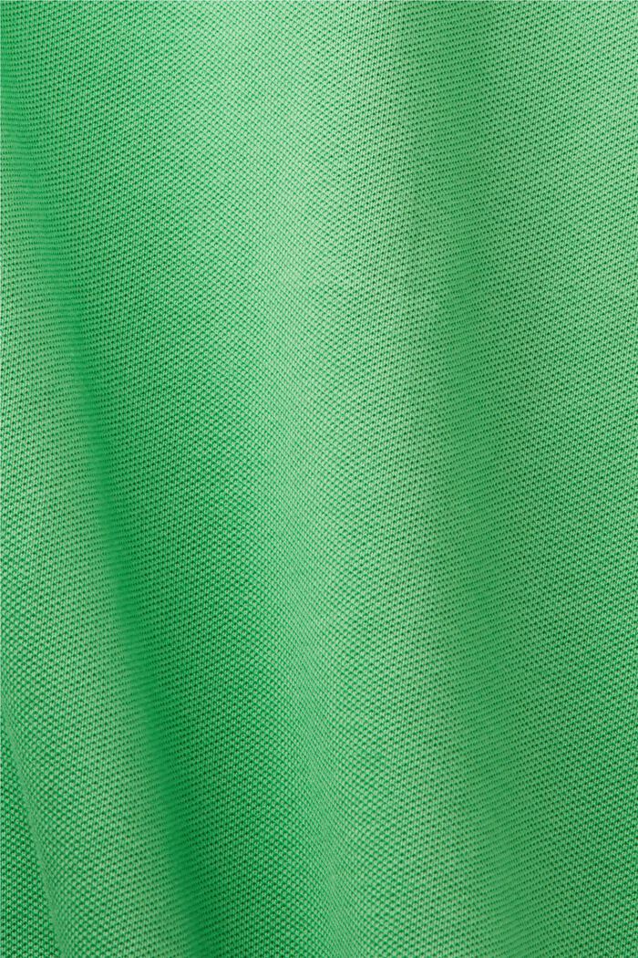 Polo de piqué con marca, GREEN, detail image number 5