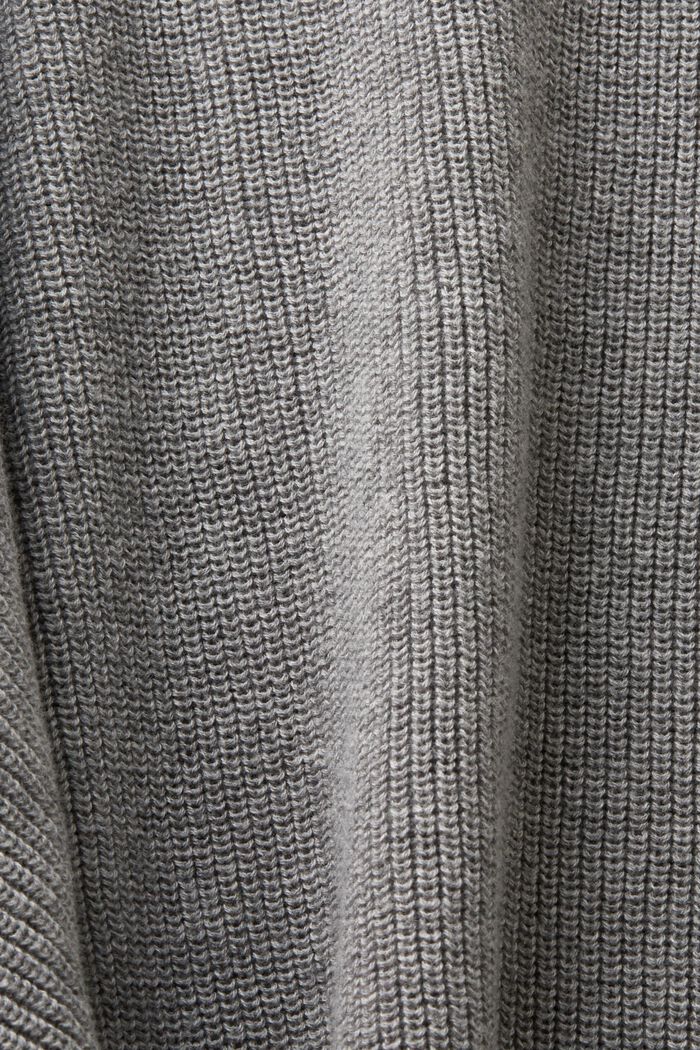 Jersey con mangas murciélago de punto acanalado, MEDIUM GREY, detail image number 4