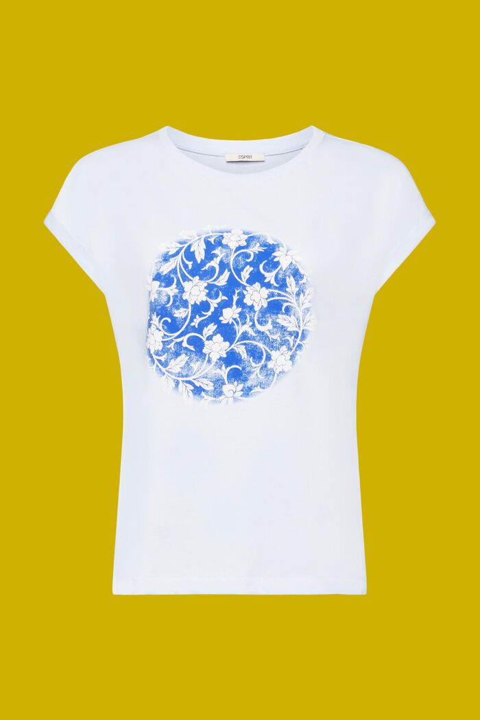 Camiseta con estampado, 100% algodón, PASTEL BLUE, detail image number 6
