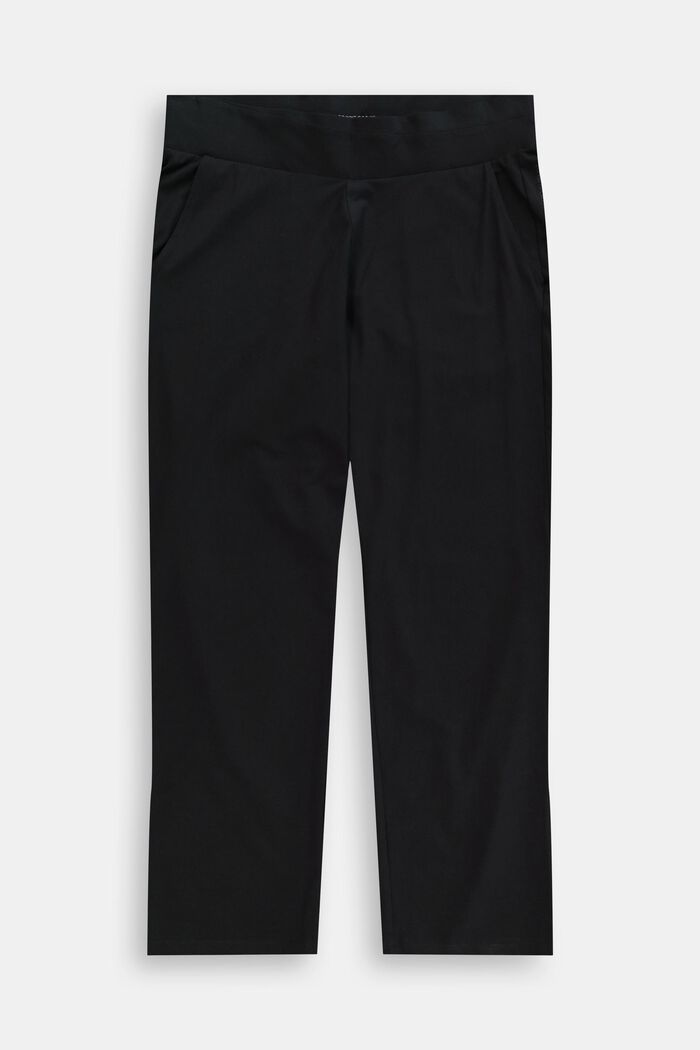 CURVY Pantalón de algodón ecológico, BLACK, detail image number 0