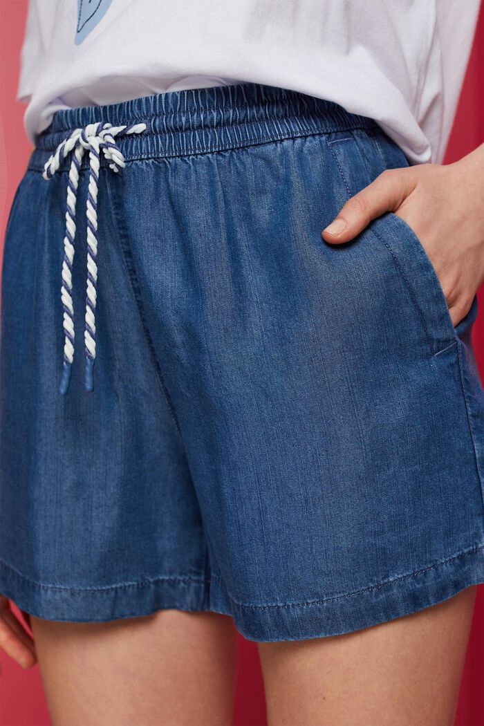 Pantalones cortos vaqueros, TENCEL™, BLUE MEDIUM WASHED, detail image number 2