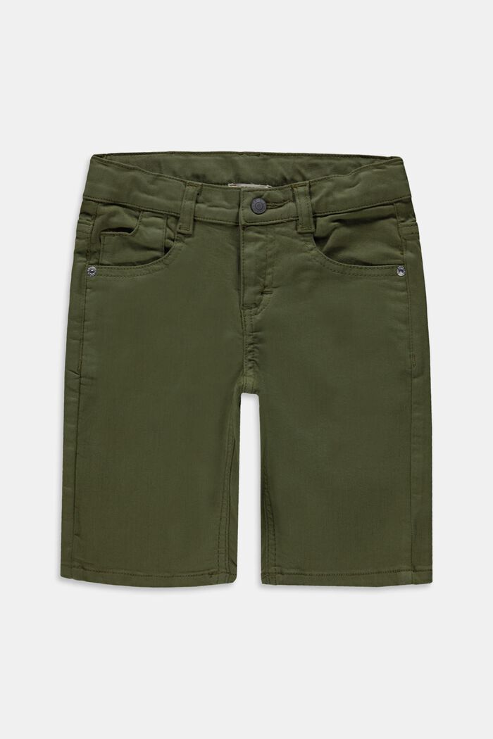 Reciclados: shorts con cintura ajustable, OLIVE, overview