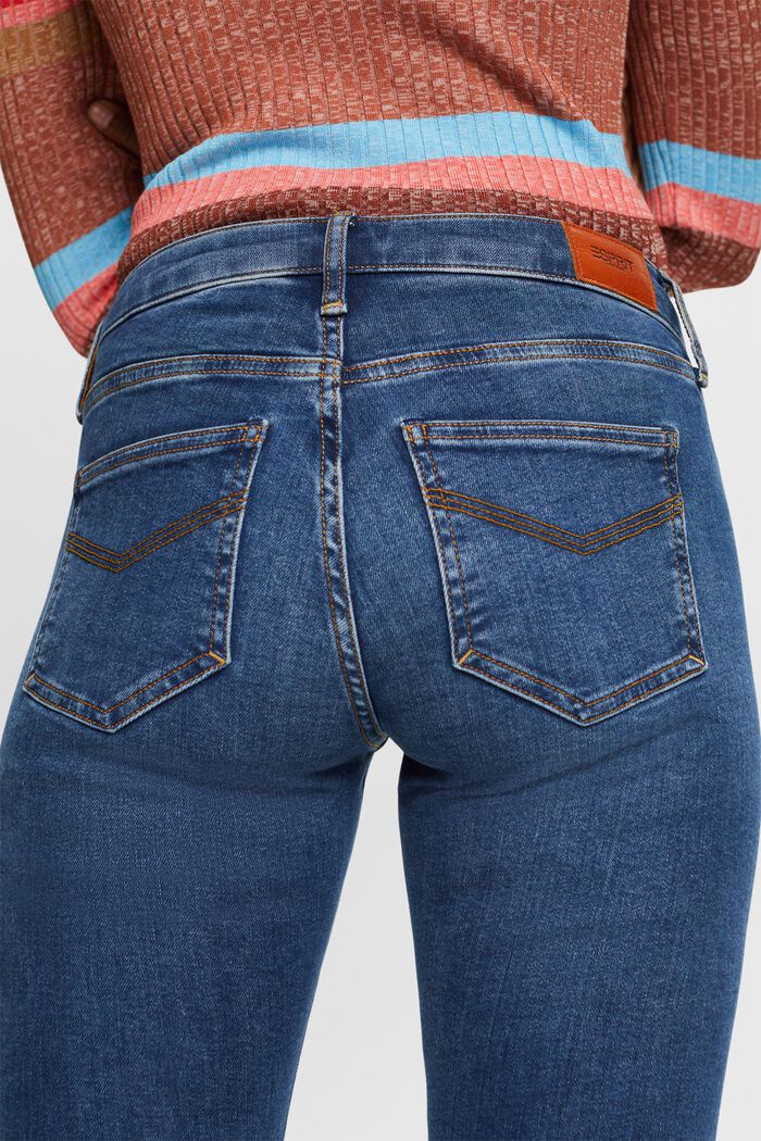 Jeans mid-rise skinny, BLUE MEDIUM WASHED, detail image number 4