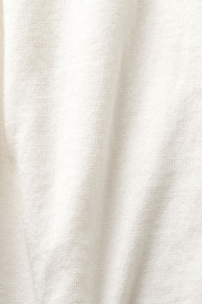 Jersey de manga corta bicolor, OFF WHITE, detail image number 5