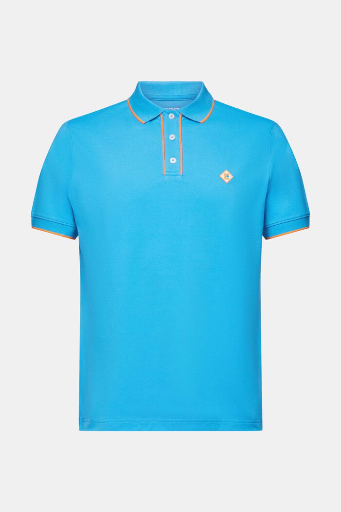 Camiseta de logotipo estilo polo, BLUE, detail image number 5