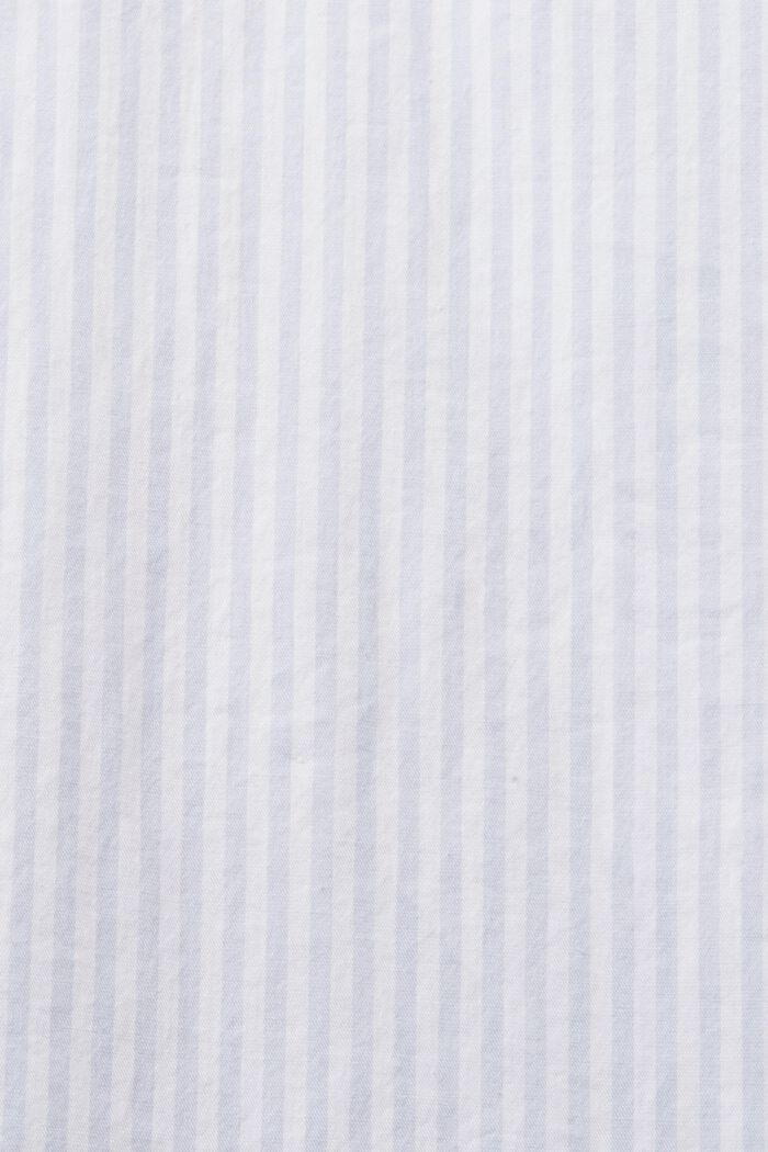 Camiseta de popelina de algodón a rayas, PASTEL BLUE, detail image number 4