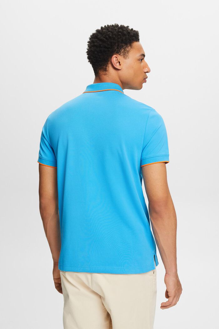 Camiseta de logotipo estilo polo, BLUE, detail image number 3