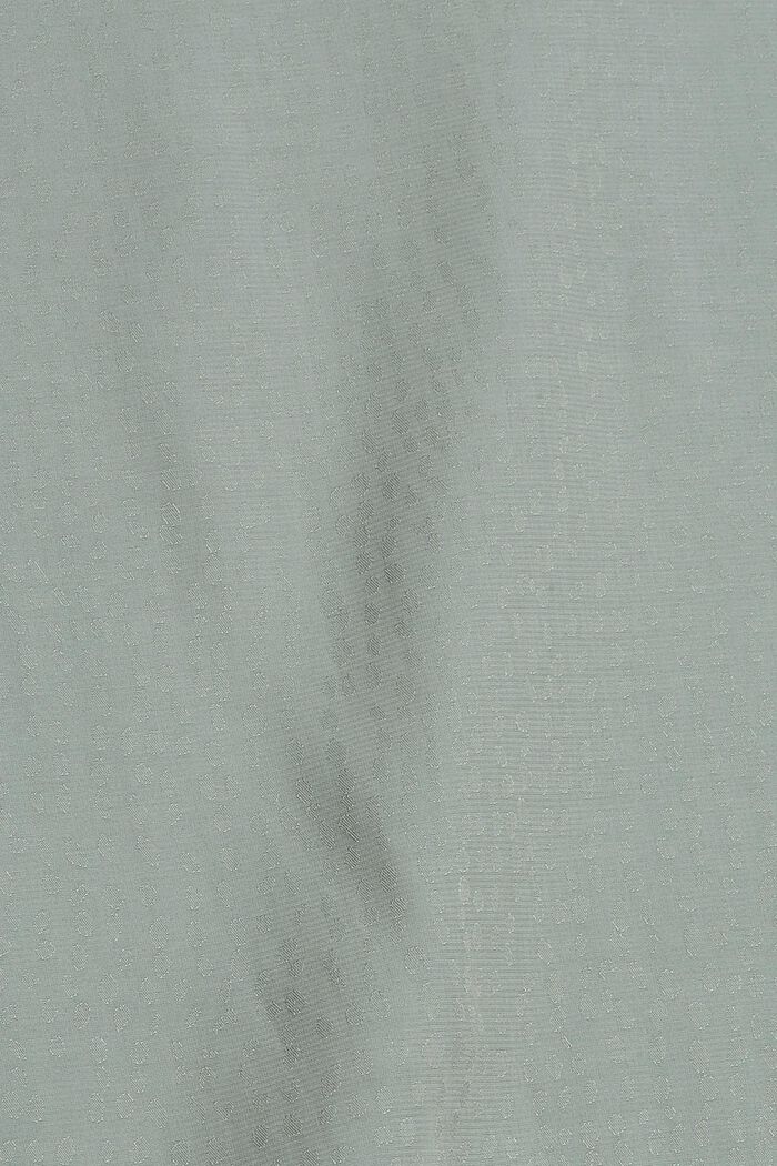 Blusa con discreto estampado de lunares, DUSTY GREEN, detail image number 4