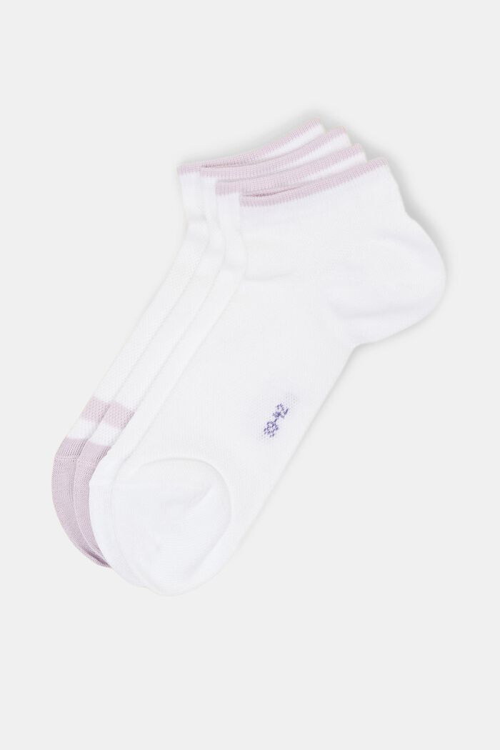 Pack de 2 pares de calcetines de malla para deportivas, algodón ecológico, WHITE, detail image number 0