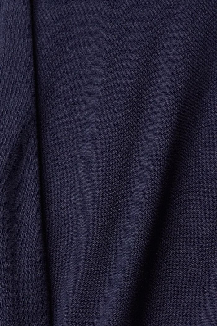 Camiseta de manga larga con estampado, LENZING™ ECOVERO™, NAVY, detail image number 1