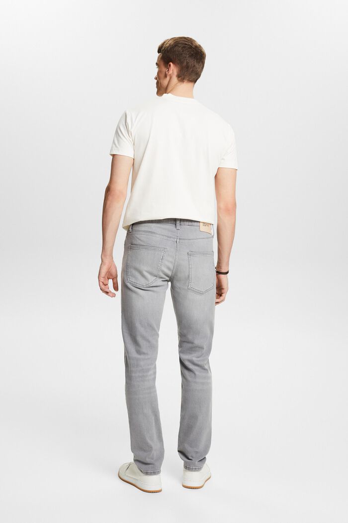 Jeans mid-rise slim fit, GREY LIGHT WASHED, detail image number 2