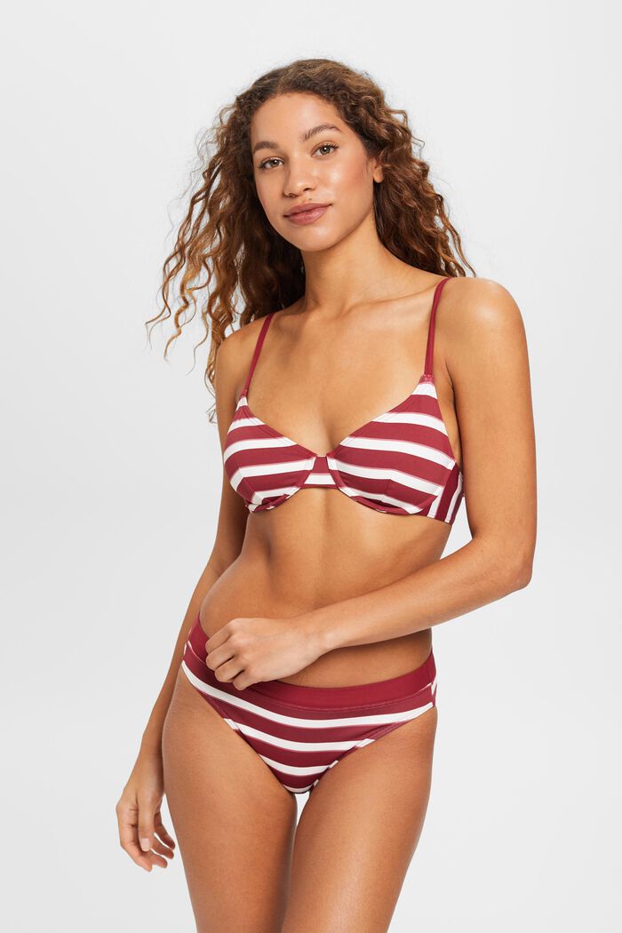 diluido Rápido sobre ESPRIT - Top de bikini con aros a rayas en nuestra tienda online