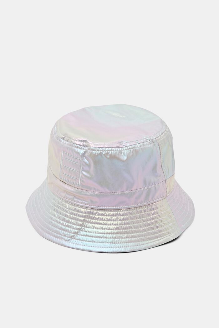 Sombrero de pescador metalizado con logotipo, SILVER, detail image number 0