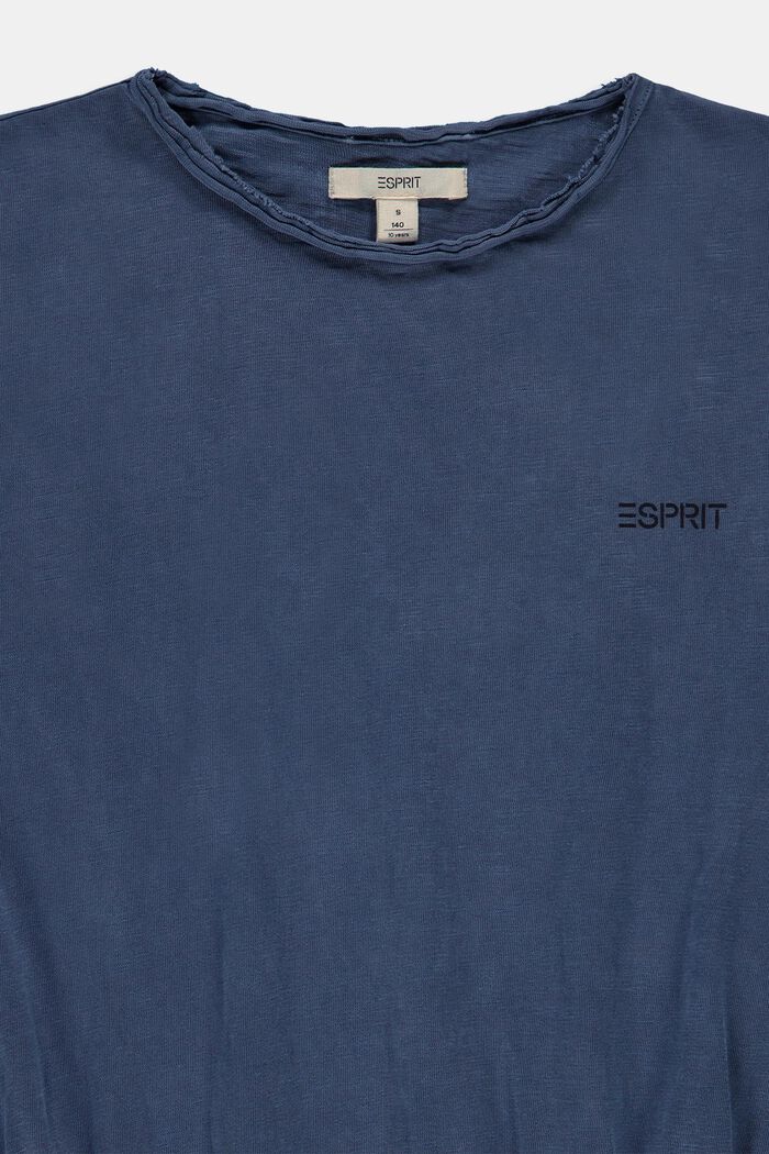 Vestido de jersey con cintura elástica, 100 % algodón, PETROL BLUE, detail image number 2