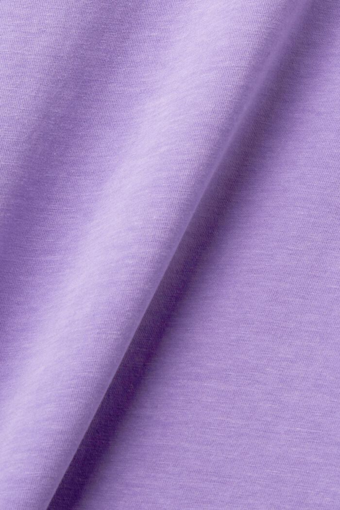 Camiseta en mezcla de algodón, PURPLE, detail image number 5