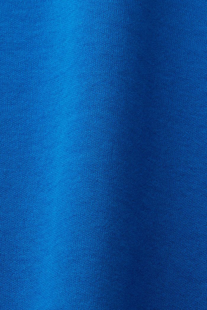 Sudadera básica en mezcla de algodón, BRIGHT BLUE, detail image number 5