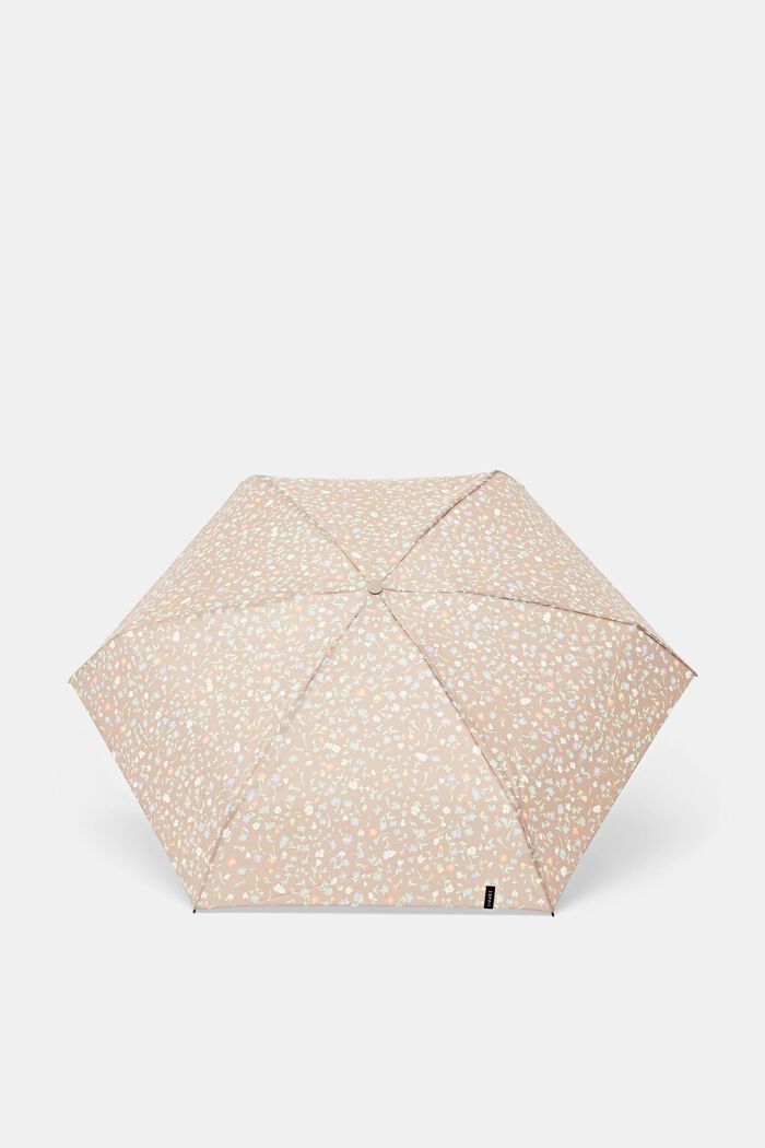 Paraguas plegable con diseño millefleur, ONE COLOR, detail image number 2