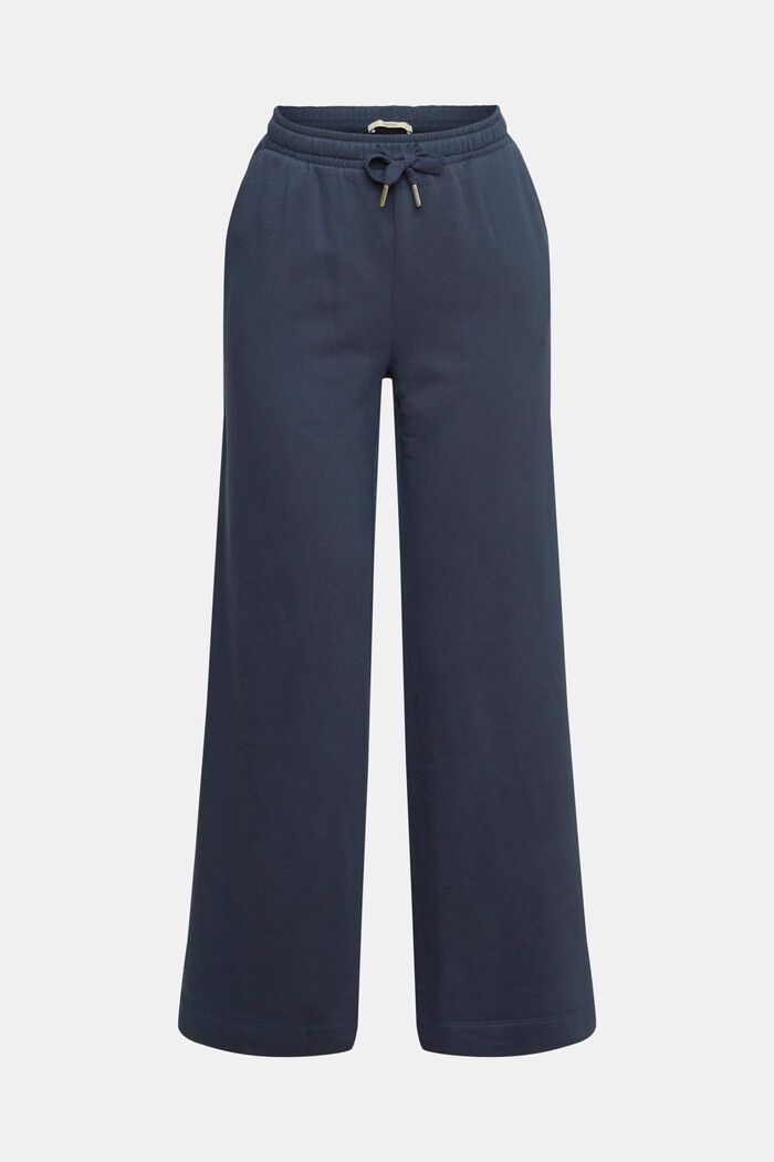 Pantalones de felpa de pernera amplia, NAVY, detail image number 8