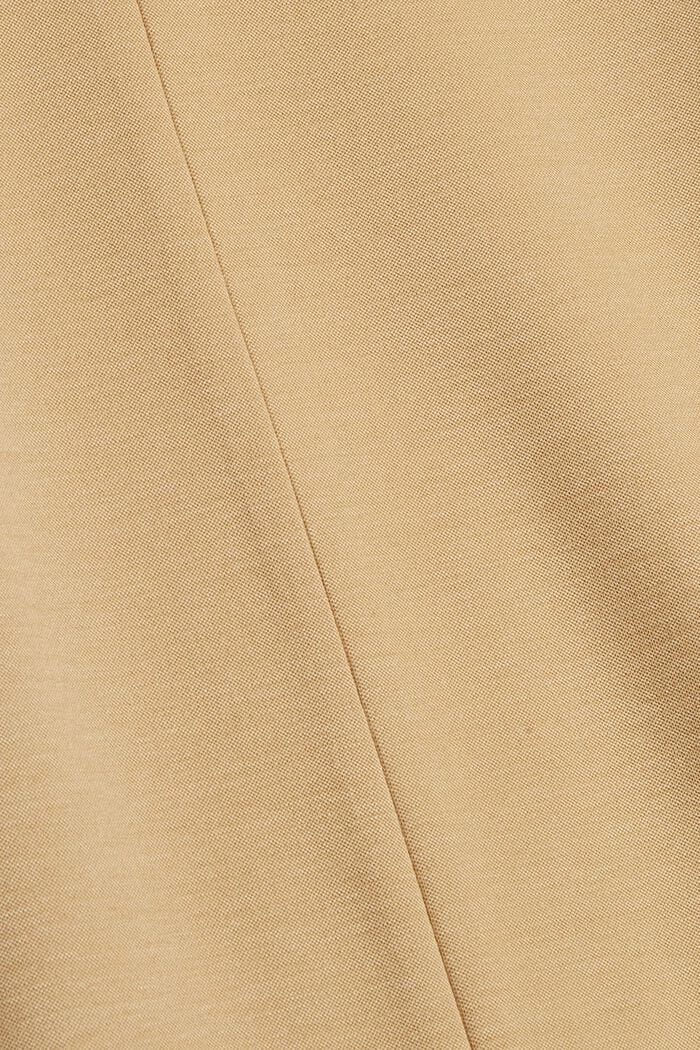 Pantalón culotte en jersey que conserva la forma, CAMEL, detail image number 4