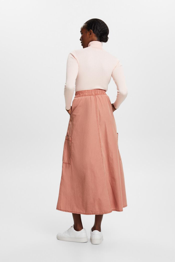 Falda sin cierre estilo cargo, 100 % algodón, TERRACOTTA, detail image number 3