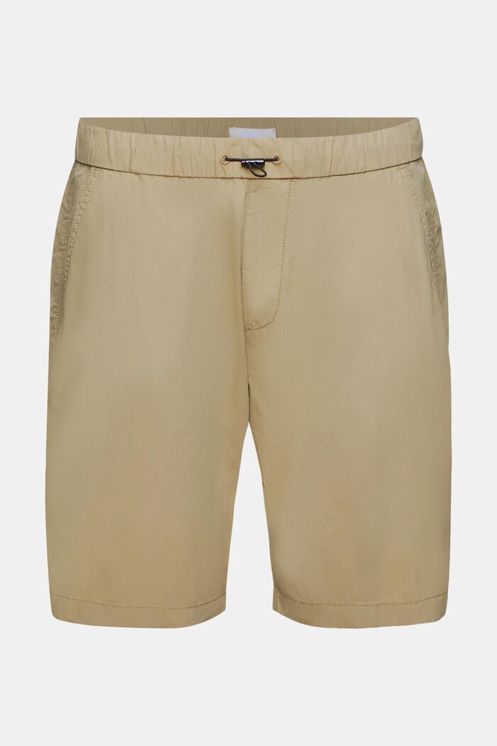 Pantalones cortos con lavado ligero, BEIGE, detail image number 6