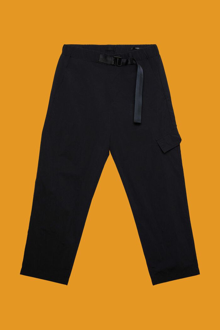 Pantalones cargo con perneras rectas, BLACK, detail image number 7