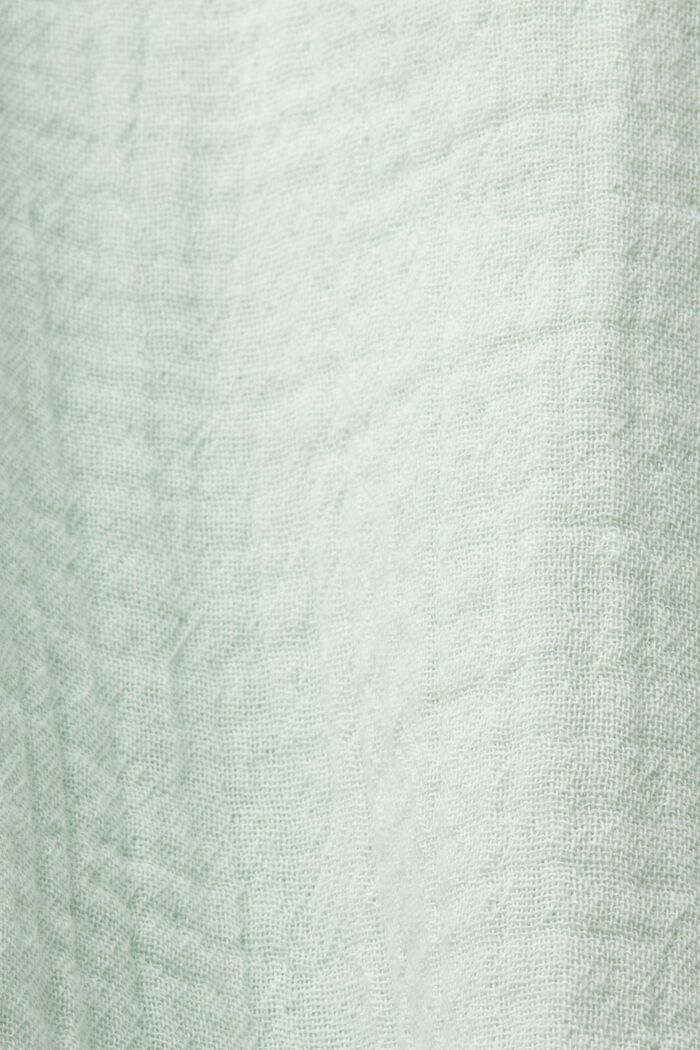 Vestido playero estilo túnica, 100% algodón, DUSTY GREEN, detail image number 4