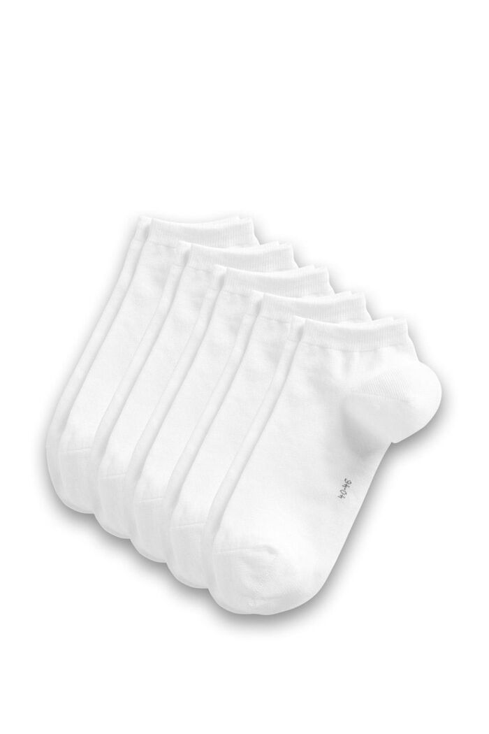 Pack de cinco pares de calcetines cortos en mezcla de algodón