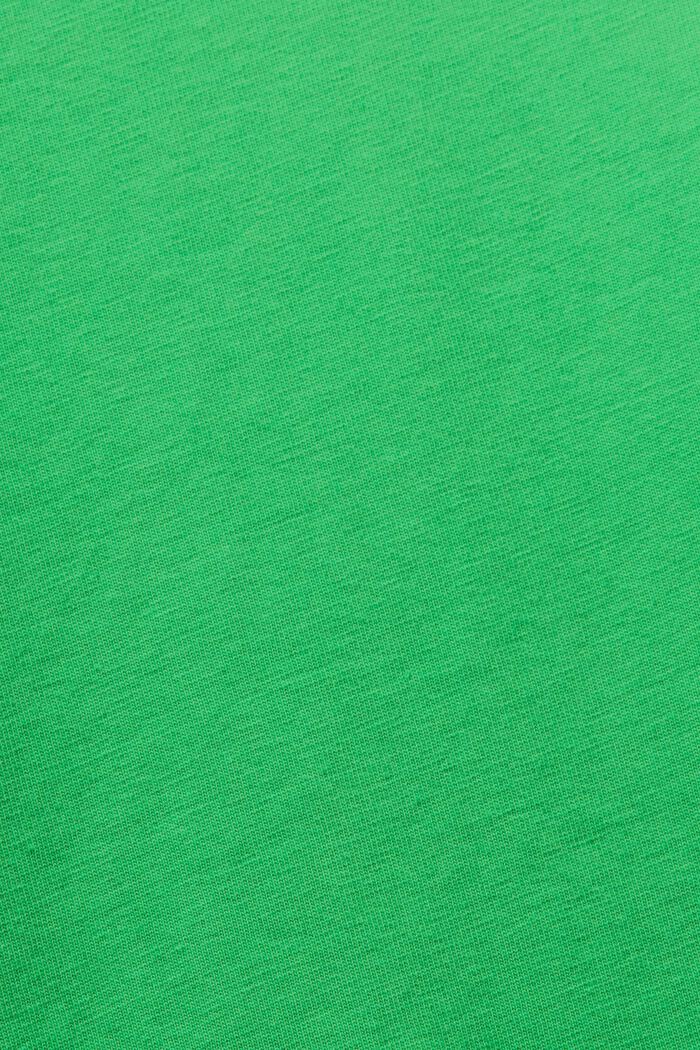 Camiseta de algodón con cuello redondo, GREEN, detail image number 6