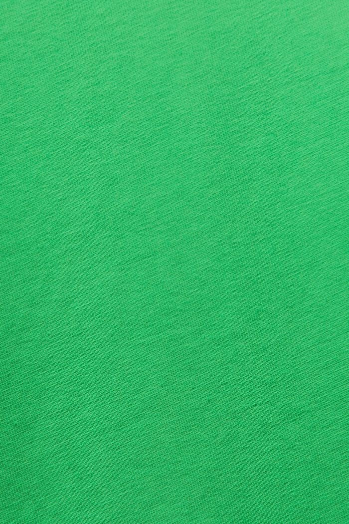 Camiseta de algodón con cuello redondo, GREEN, detail image number 6