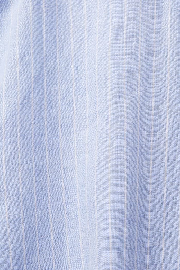 Camisa con diseño a rayas, 100 % lino, LIGHT BLUE LAVENDER, detail image number 5