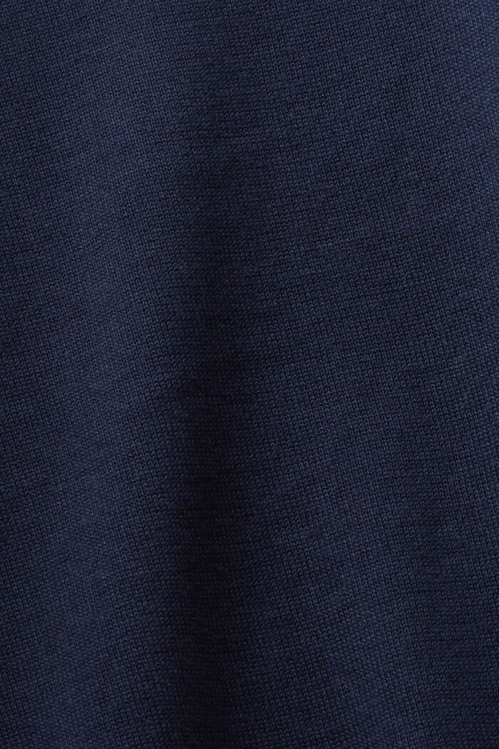 Jersey de algodón con cuello redondo, NAVY, detail image number 5