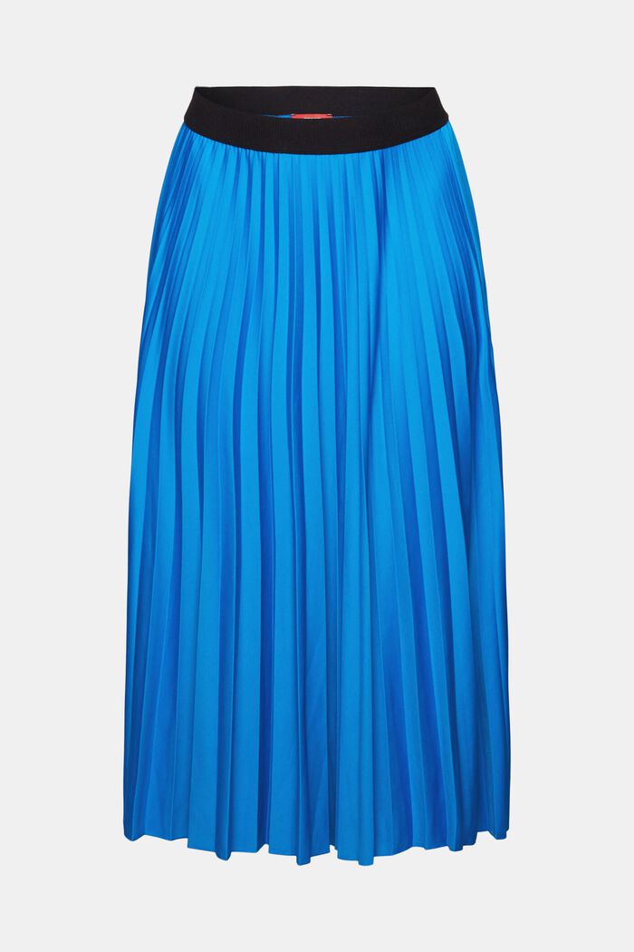 Falda midi plisada, BLUE, detail image number 7