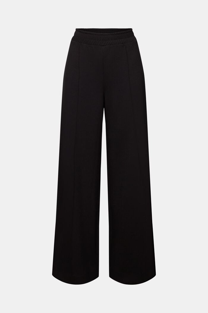 Pantalones de punto con pernera ancha, BLACK, detail image number 6