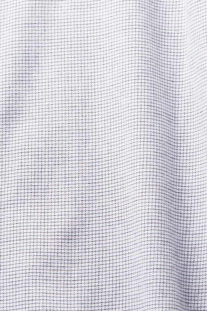Mini camisa de cuadros de algodón de corte normal, WHITE, detail image number 5