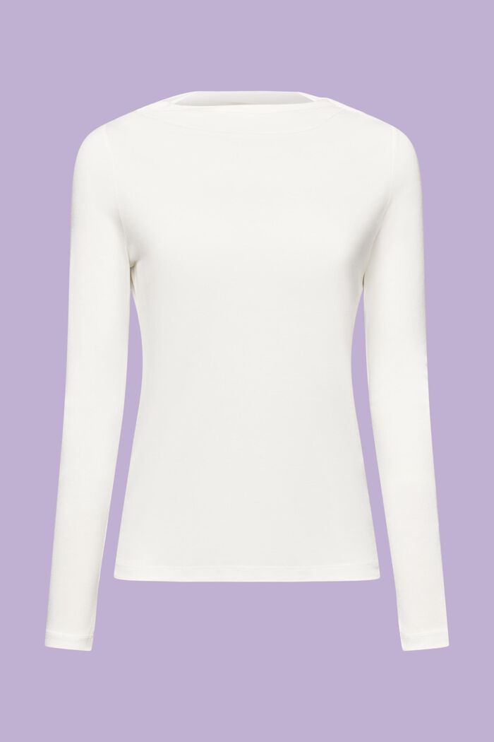 Camiseta de manga larga de tejido jersey con cuello cascada, ICE, detail image number 5