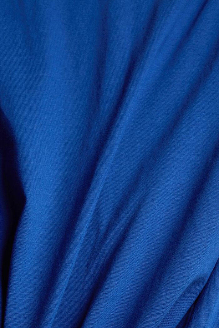 Camiseta de tejido jersey con logotipo bordado, BRIGHT BLUE, detail image number 4