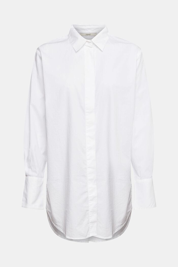 Blusa camisera oversize, WHITE, detail image number 8