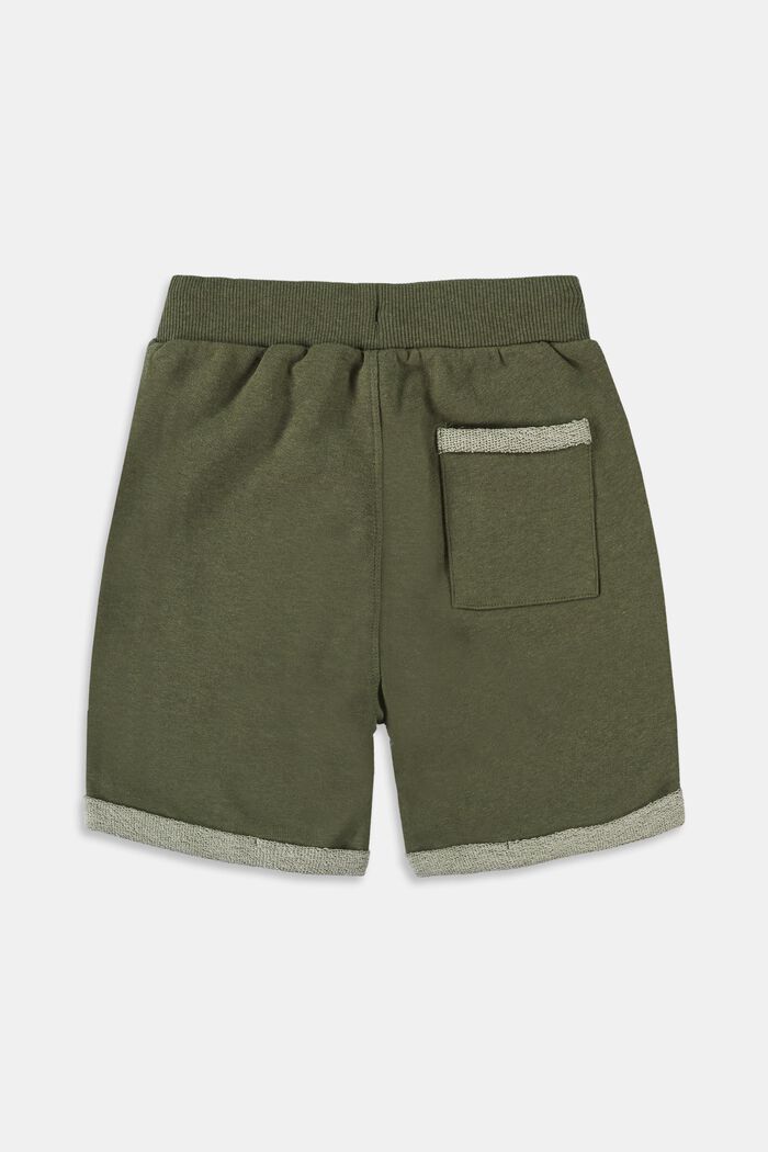 Shorts de felpa, OLIVE, detail image number 1