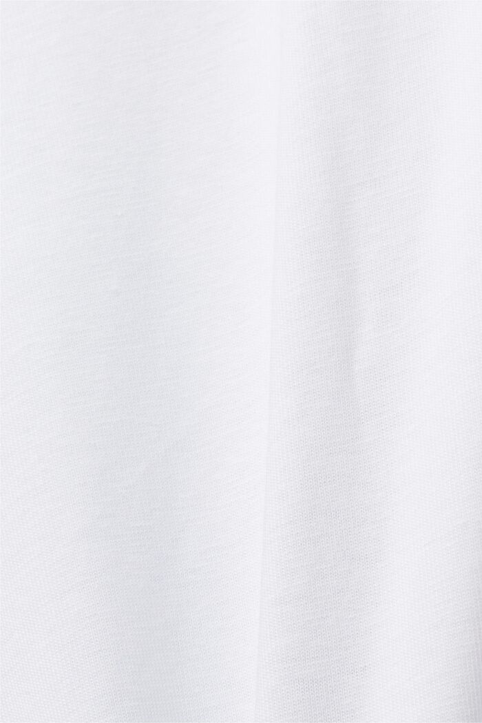 Camiseta de punto estampada, 100% algodón, WHITE, detail image number 5