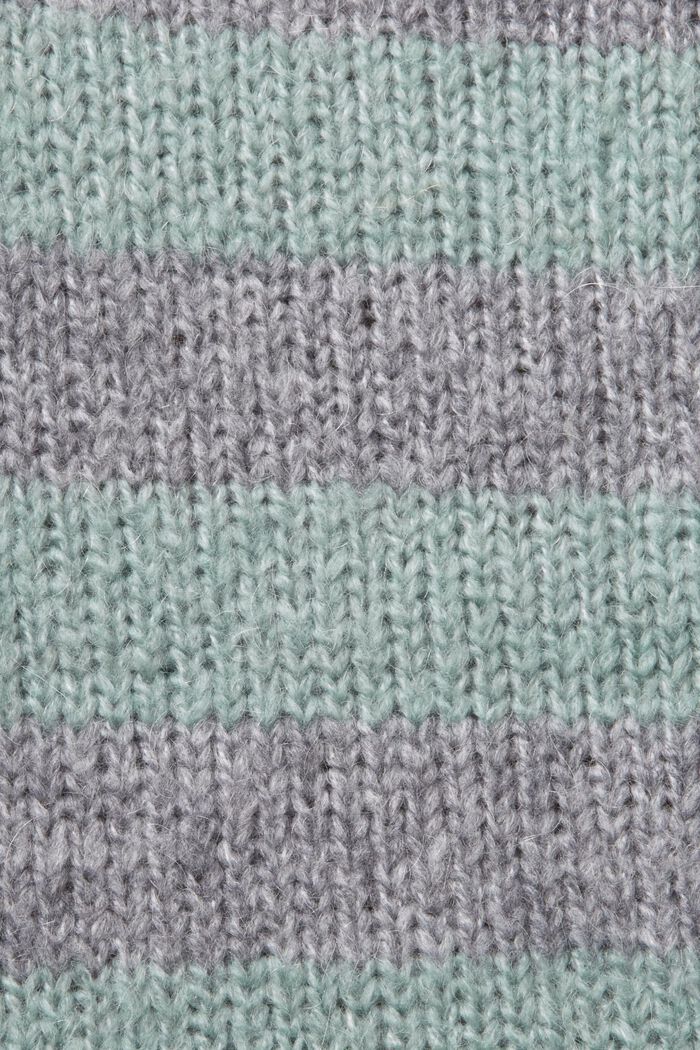 Jersey a rayas en mezcla de lana y mohair, MEDIUM GREY, detail image number 5