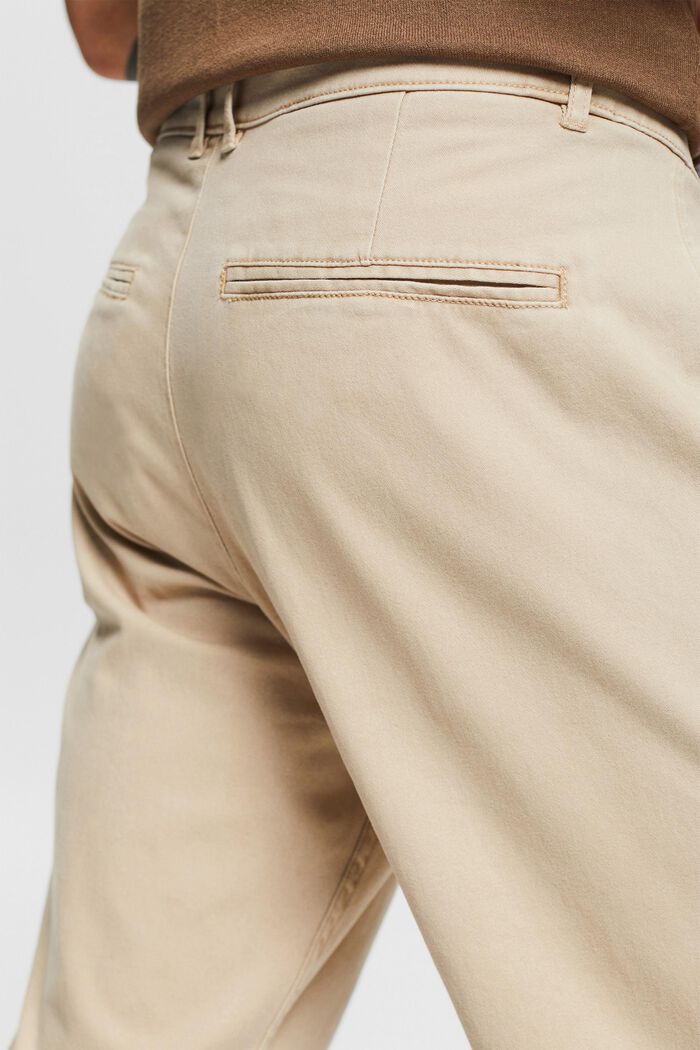 Pantalón chino de algodón, BEIGE, detail image number 6
