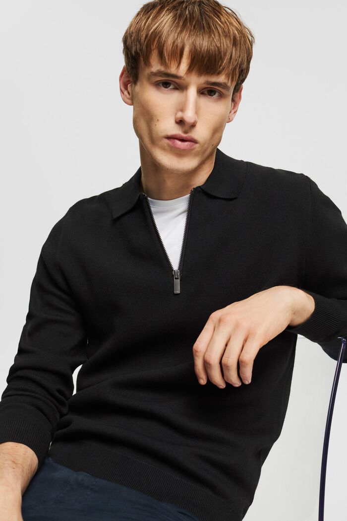 Fashion Sweater, BLACK, overview