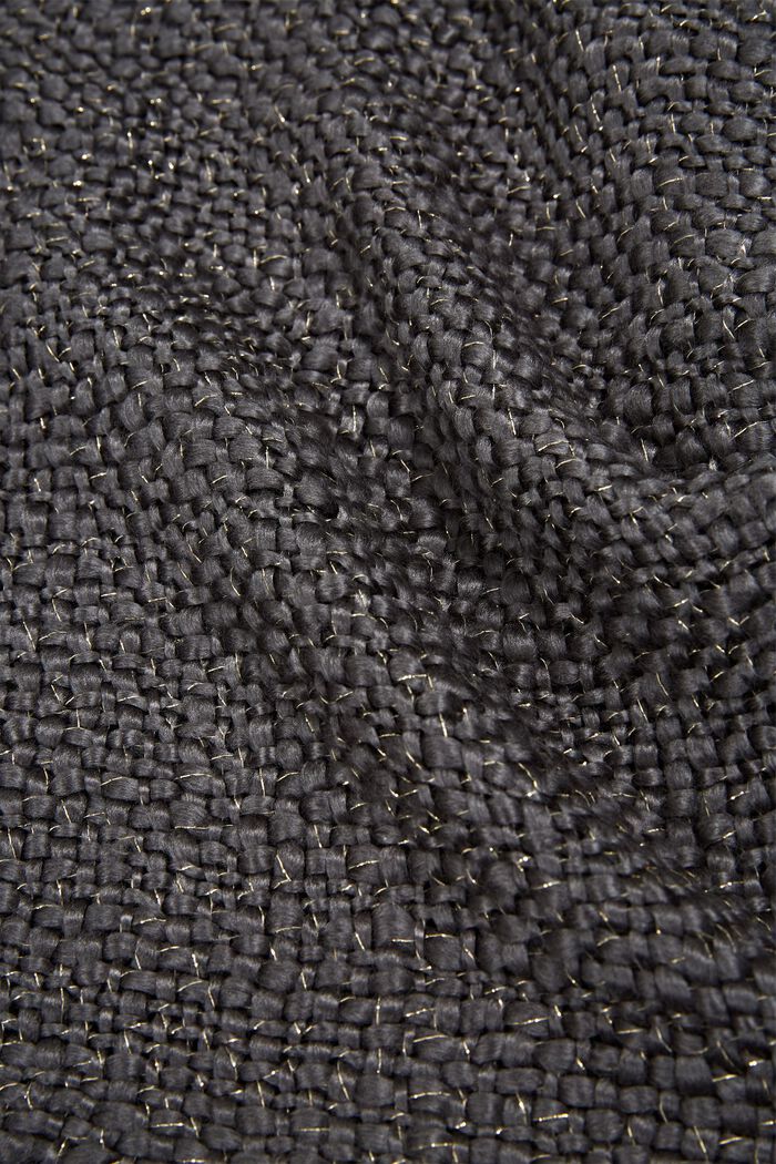 Plaid de tejido suave con hilo brillante, ANTHRACITE, detail image number 1
